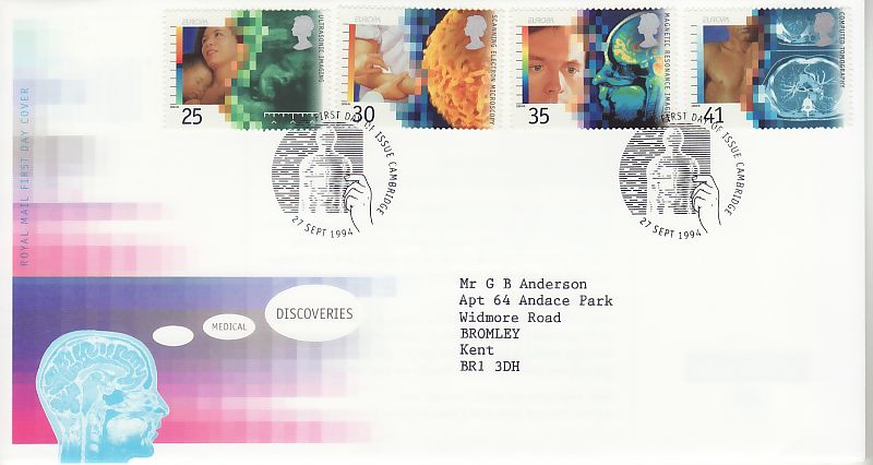 Medical Discoveries First Day Cover