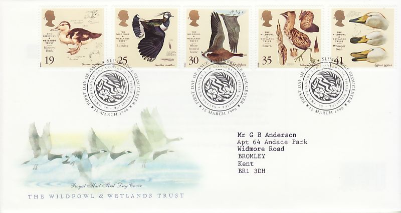 Wildfowl and Wetlands Trust First Day Cover