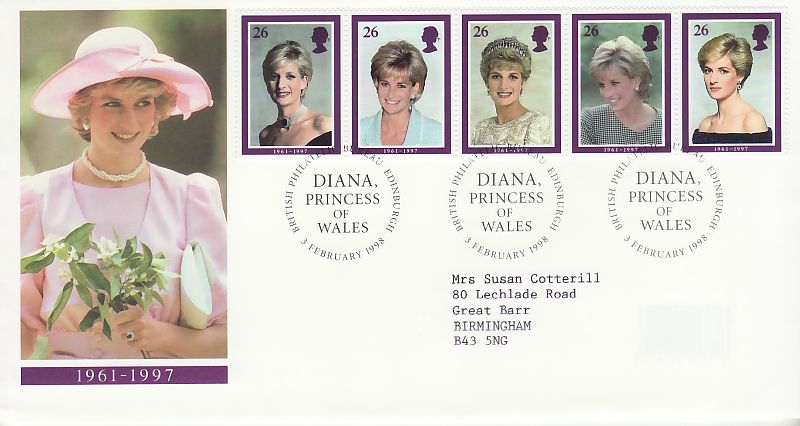 Princess Diana First Day Cover